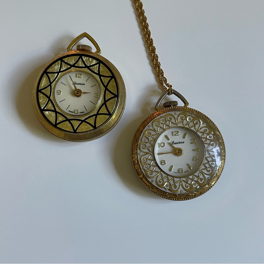2 Vintage Lucerne Pocket Watches